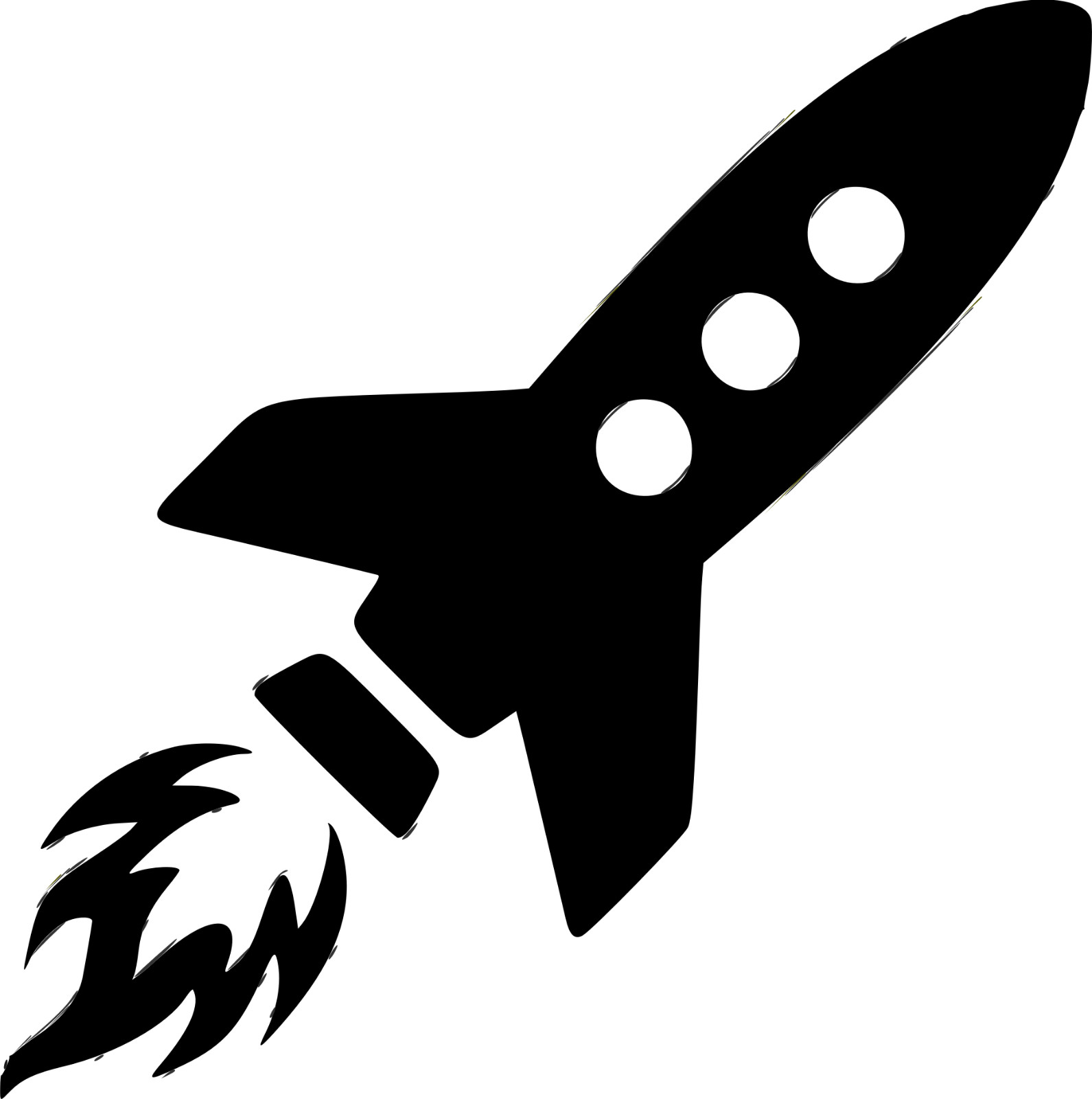 Vinyl Decal, Wall Decor – Rocket Ship (Children's Bedroom Decal)