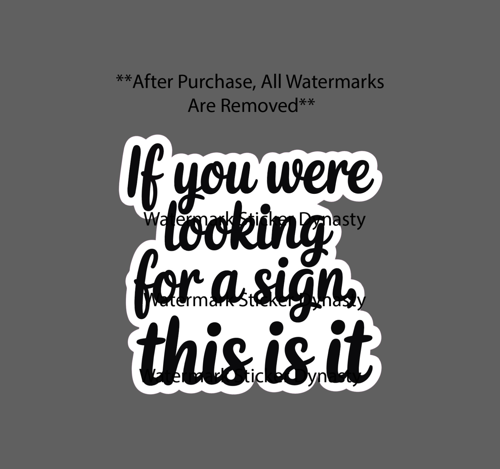 Looking For A Sign Sticker Waterproof Decal Quote Funny Humor Life Gift NEW