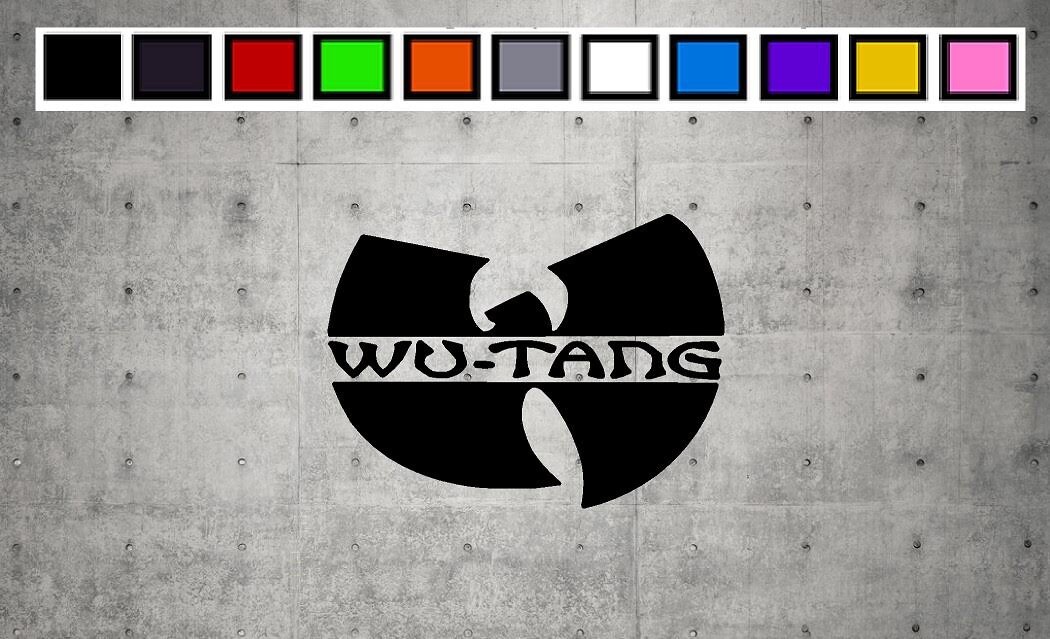 WU TANG With Words LOGO Vinyl Decal Sticker Emblem Car Truck Window 4" 6"