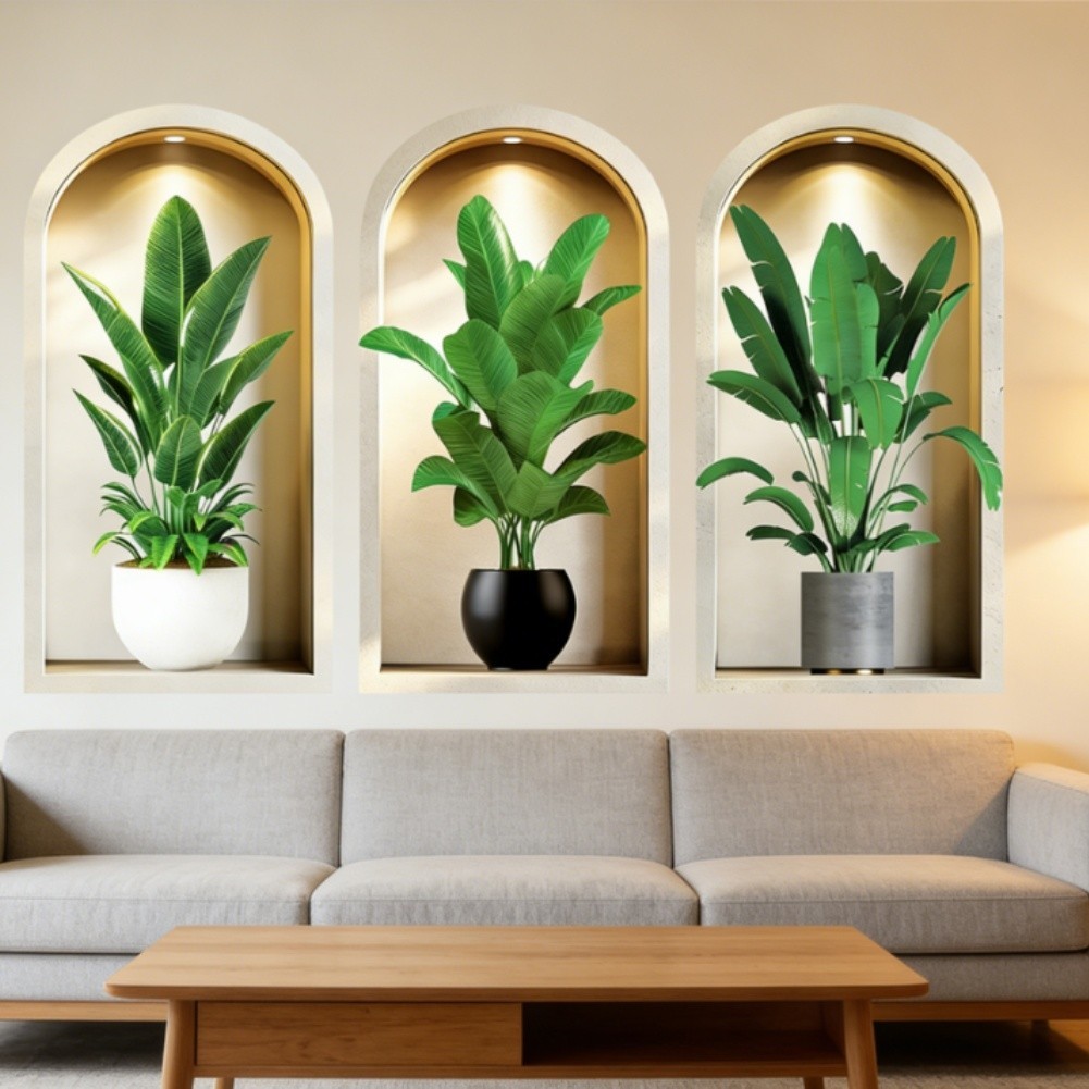 3D Wall Stickers Removable Decals Thickened PVC Removable Without Damage