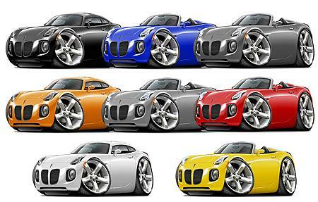 Pontiac Solstice Convertible My Garage My Rules Wall Art Graphic Sticker