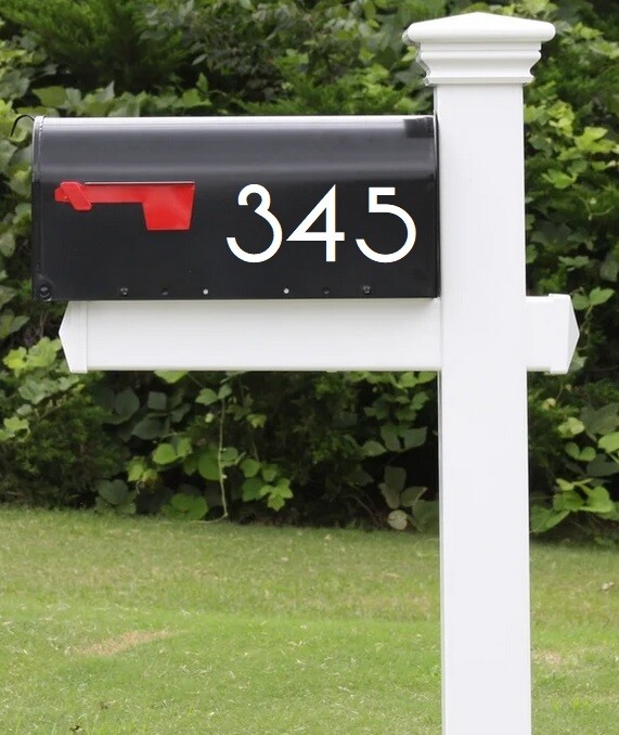 LOT of 20- Vonique Font, Modern Mailbox Numbers , Cars, doors -Black Gold White