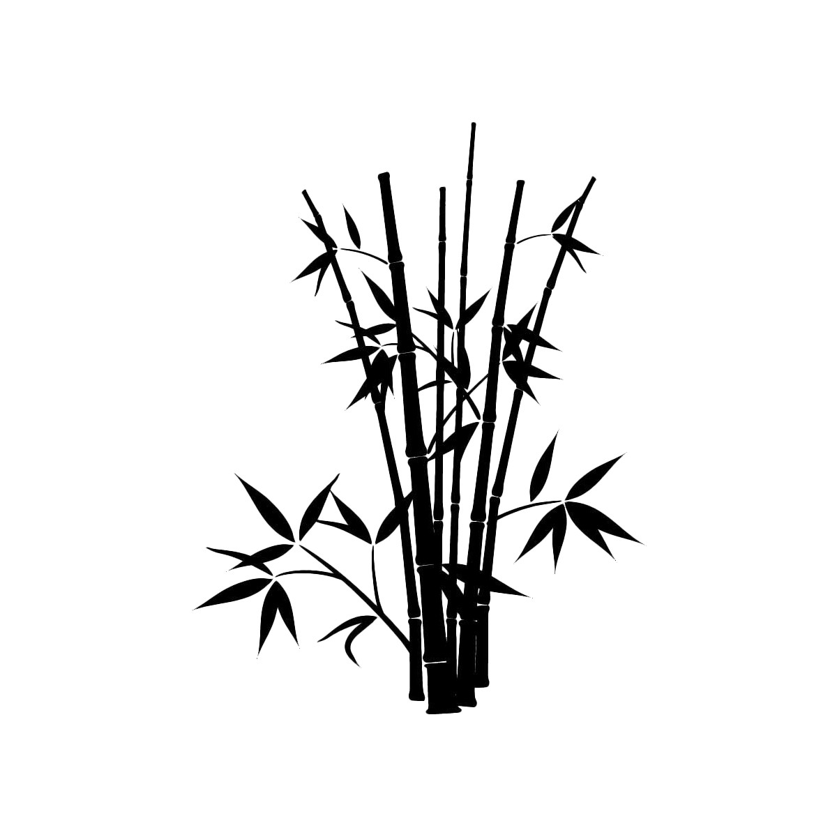 Bamboo Outdoor Nature Plants Decal Office Bedroom Vinyl Wall Mural Decor Sticker