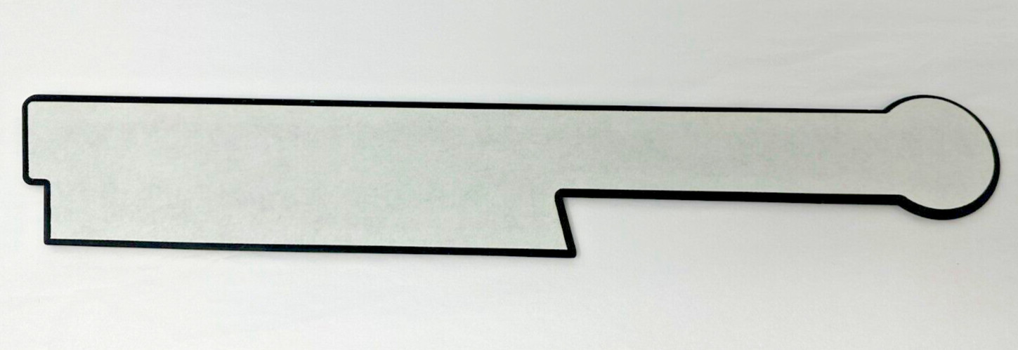 1 – New Cornwell Platinum Series Badge, Emblem Chrome & Black 16" x 2-1/2"