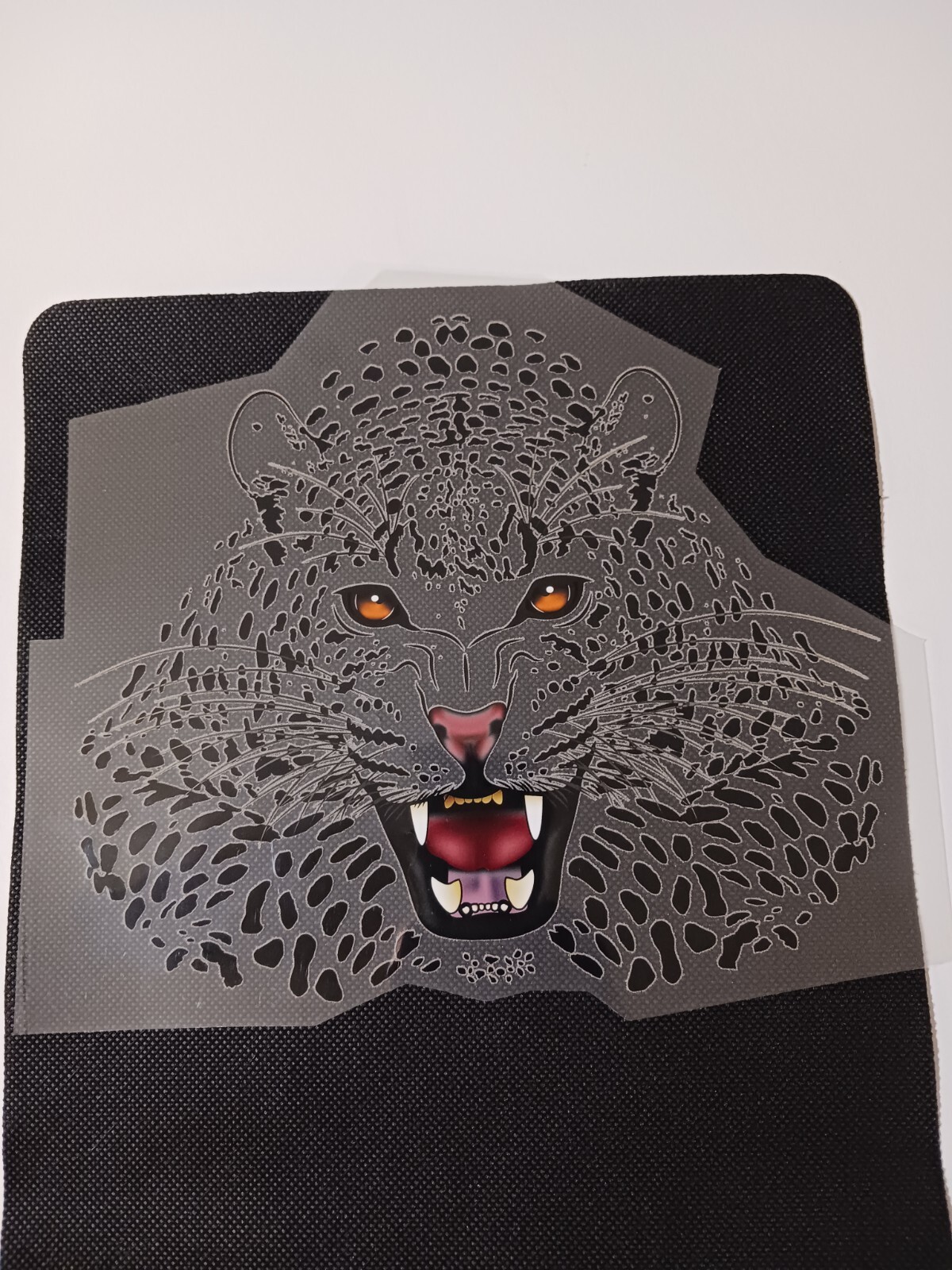 Cheetah White Large Sublimations Stickers easy to Iron On T-shirt (3 Pack)