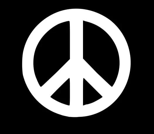 Peace Sign Sticker Vinyl Decal – Love Symbol Car Window Bumper Hippie