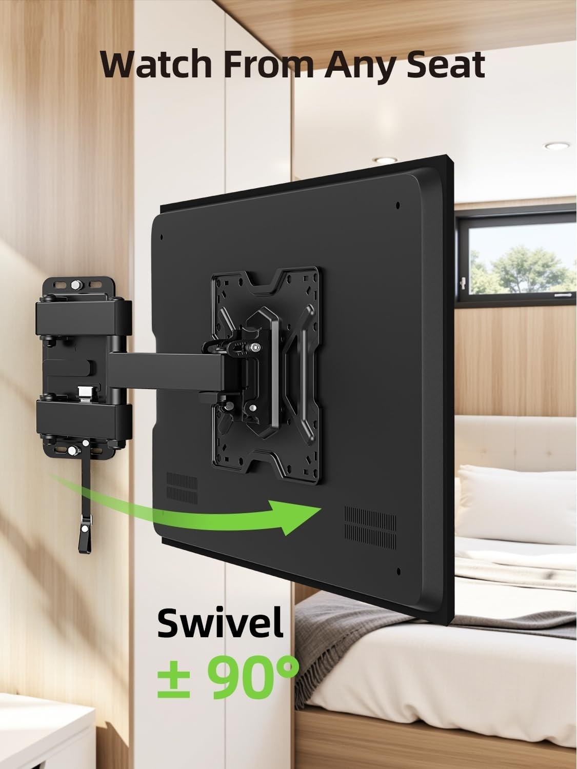 Ul Listed Lockable Rv Tv Mount For 1345 Inch Tvs Full Motion Rv Tv Wall Mount Wi