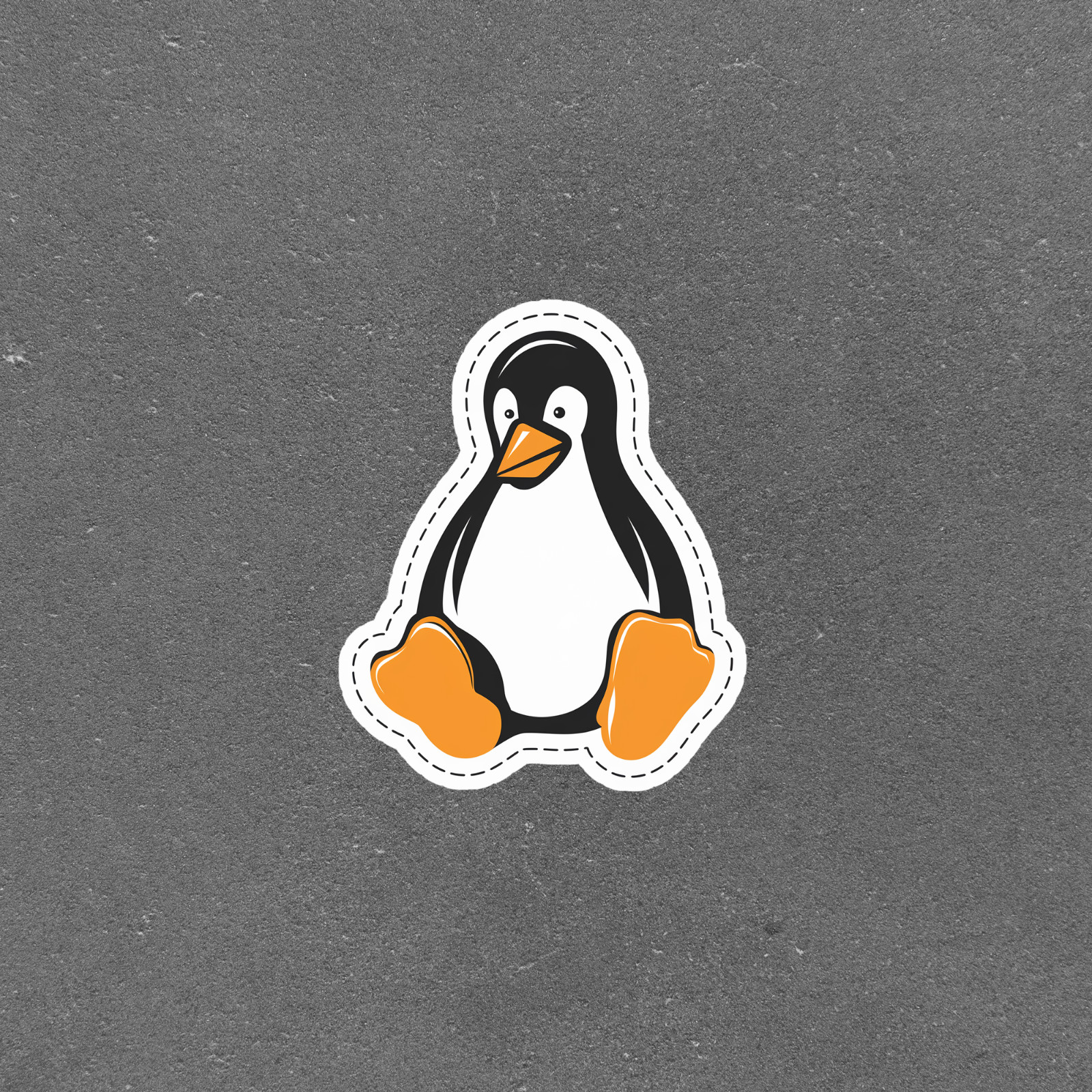 Cute Linux Tux Penguin Laptop Car Decal Sticker for Geeks #6067