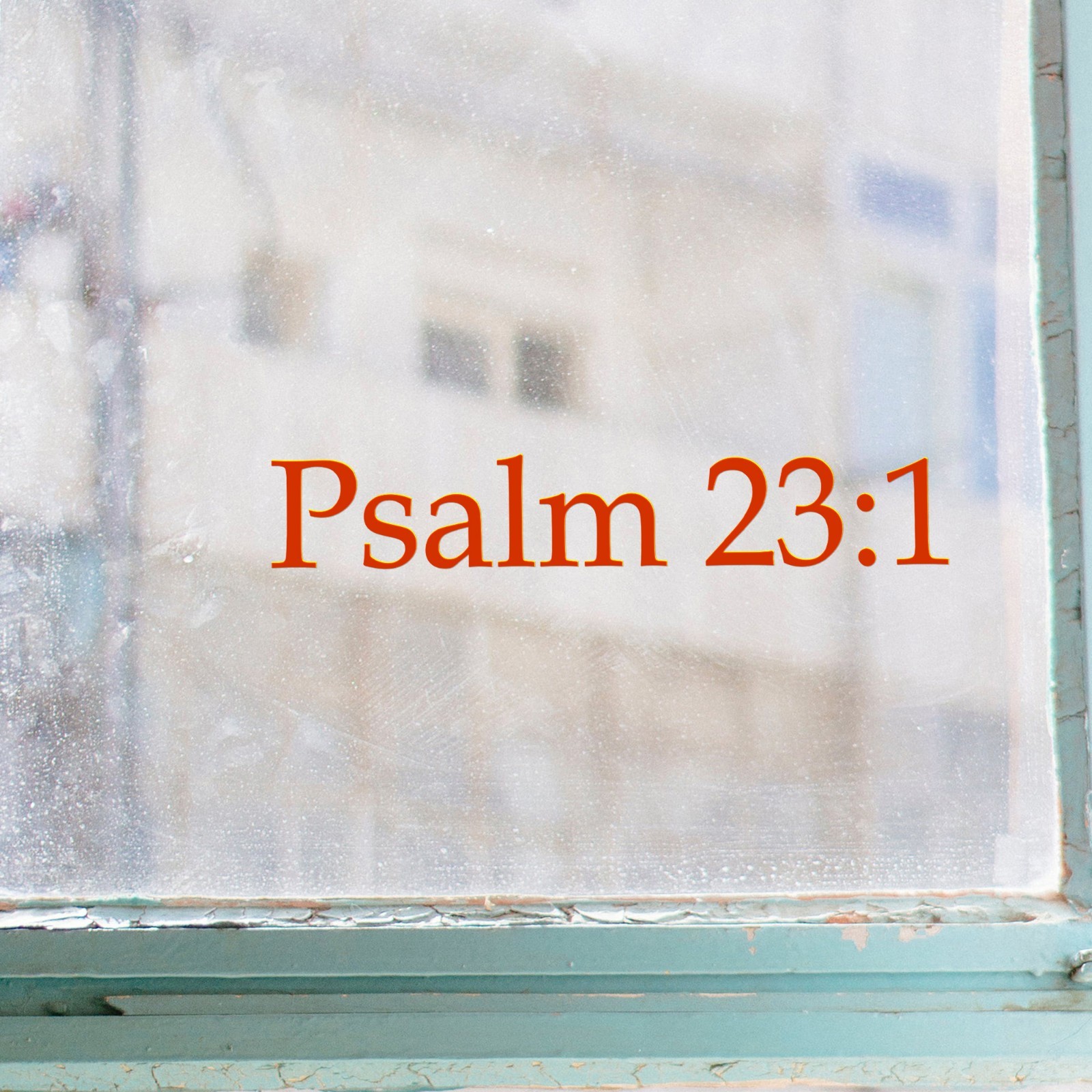 Psalm 23:1 Bible Verse Vinyl Decal – The Lord Is My Shepherd Christian Sticker