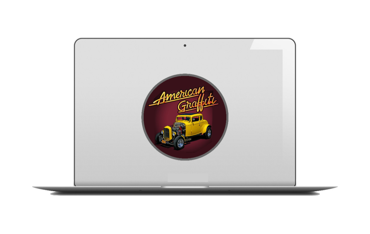 Car Classics – American Graffiti 1932 Ford Deuce Coupe 4" Vinyl Decal Handmade