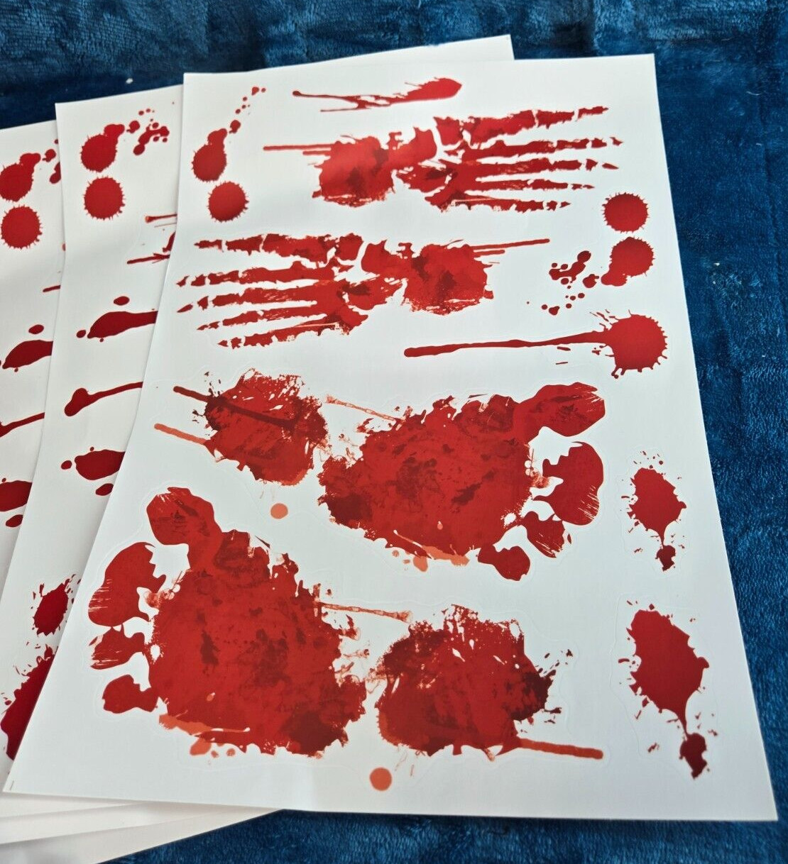 Halloween stickers Bloody Footprints Floor Clings Bloody party Decorations