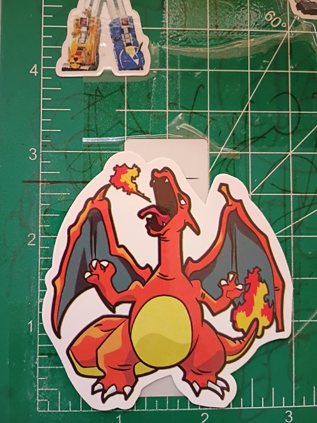 POKEMON STICKER XCHARIZARD 3X3 INCHES STICKER X VYNIL DIE CUT STICKER HIGH GLOSS