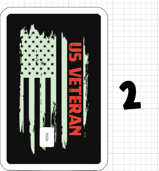 American Military Veteran ATM Credit Debit Card Skins Sticker Army Navy Marines