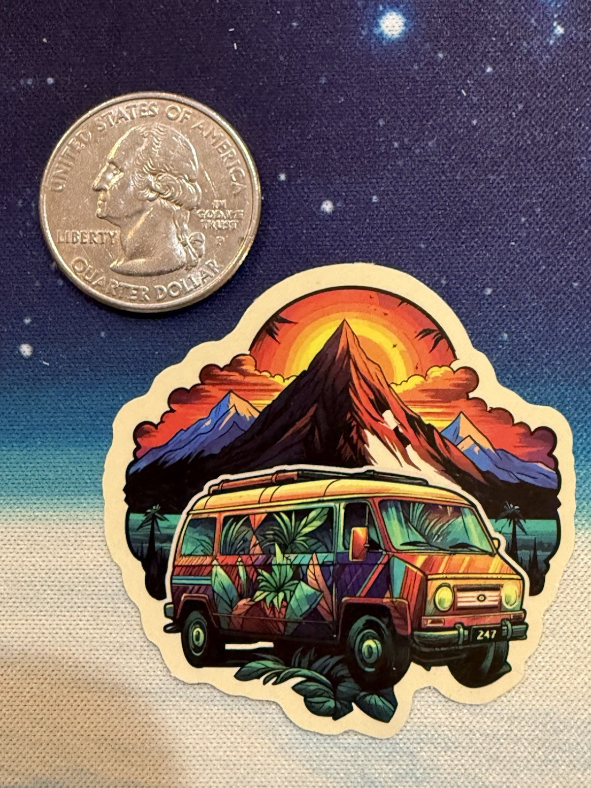 Outdoors Hiking Camping Adventure Nature Mountain Forest Trail Sticker Decal