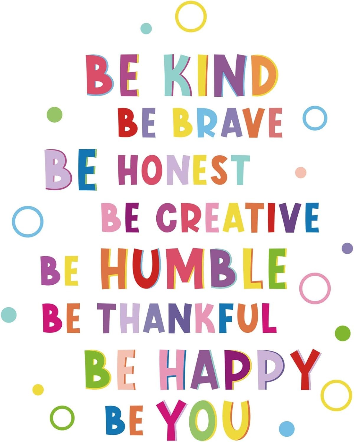 Colorful Inspirational Wall Decal Motivational Phrases Sticker Inspirational