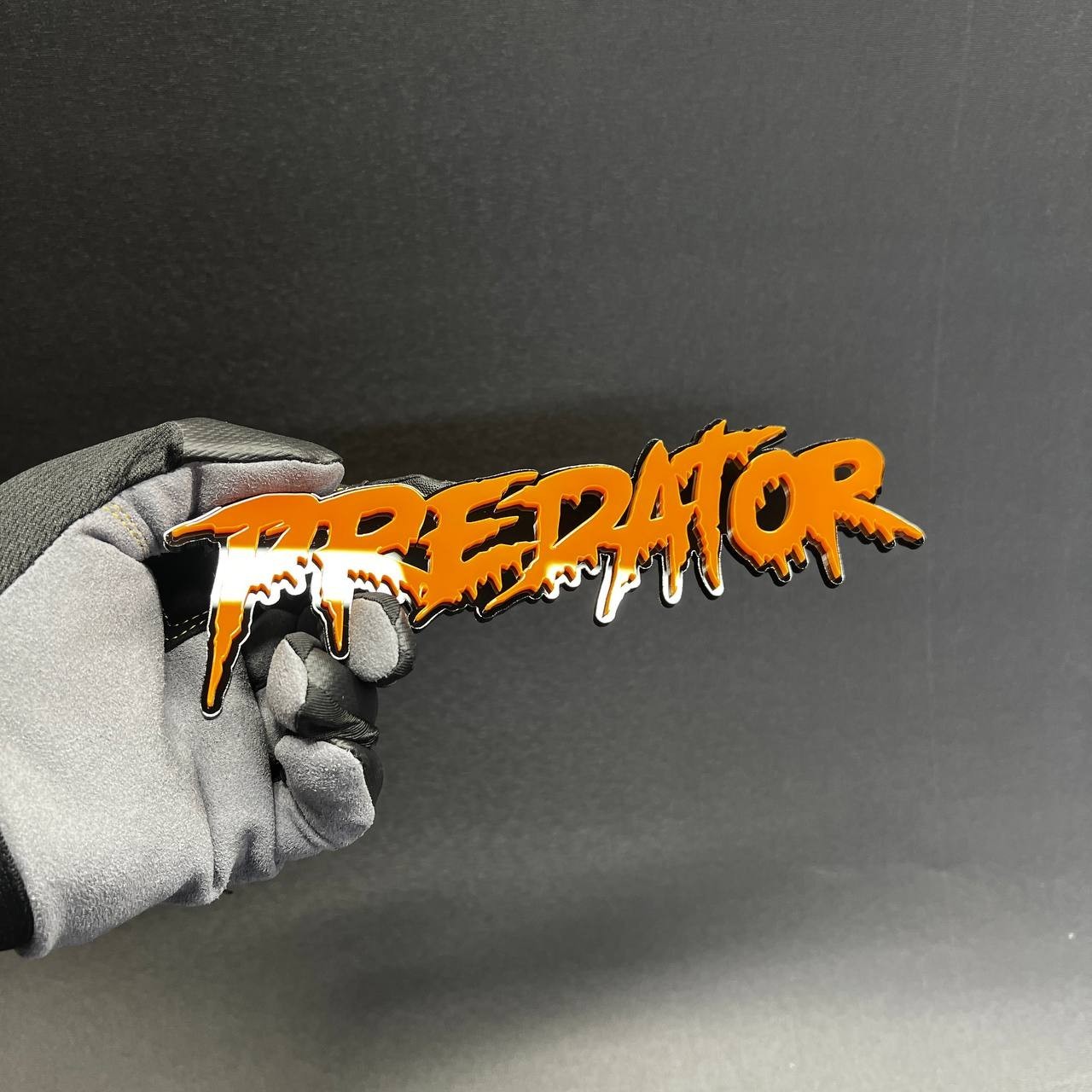 1PC PREDATOR Custom 3D Text Car Badge Fender Emblem Tailgate Toolbox Decal