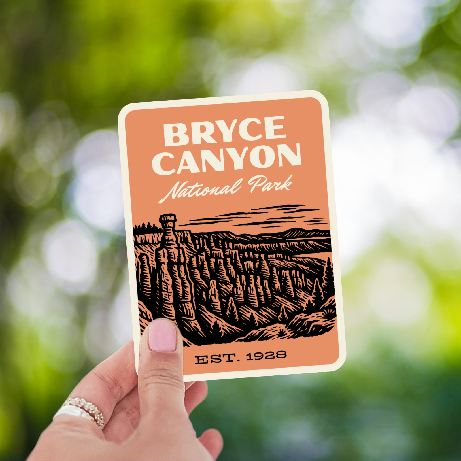 Bryce Canyon National Park Sticker Utah – Retro 1960s Style Decal