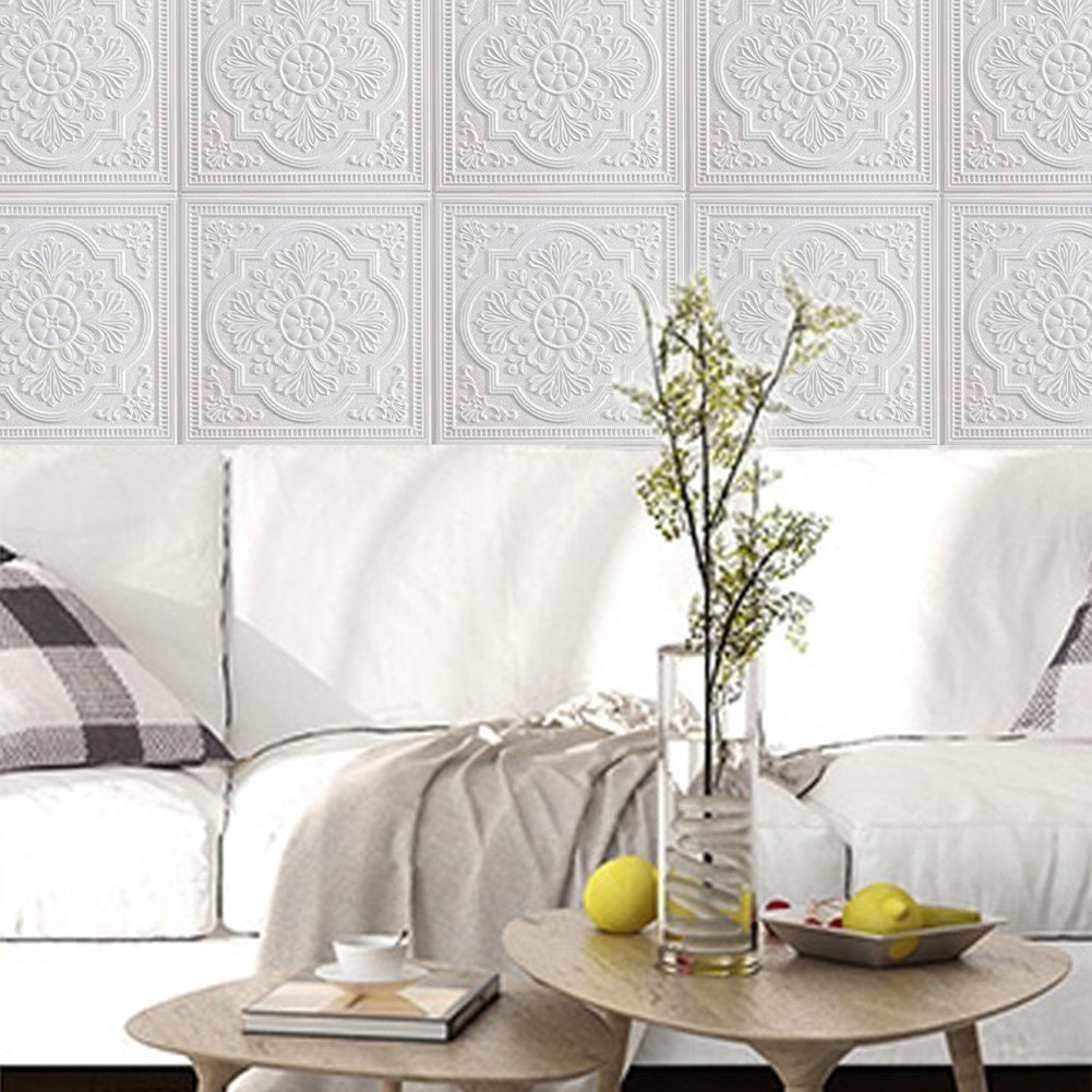Sound Insulated Soft Foam Panels Selfadhesive for TILE Wall Sticker Waterproof