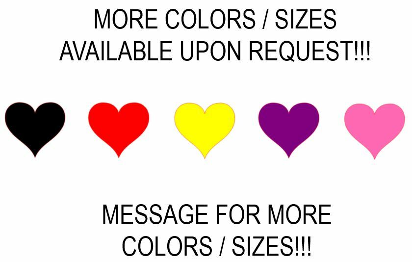 Heart Stickers PICK SIZE COLOR Vinyl Decal Scrapbooking Valentines Love Romance