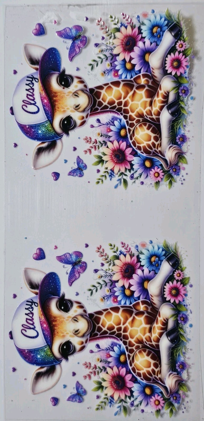 Giraffe UV DTF Transfer Sticker Wrap Tumbler UVDTF BUY 10+ GET COMBINED SHIPPING