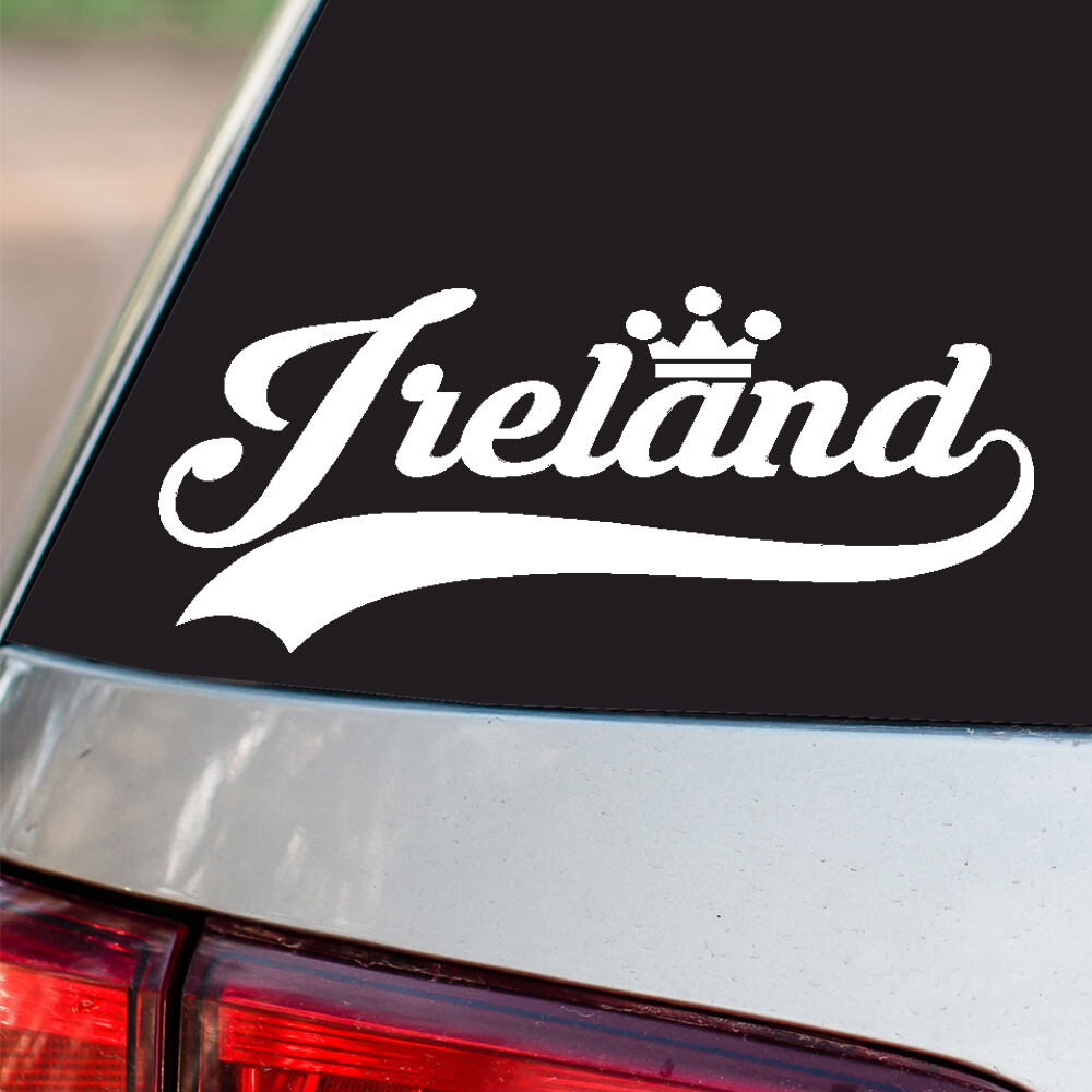 Ireland Sticker Country Pride all sizes chrome and regular vinyl colors