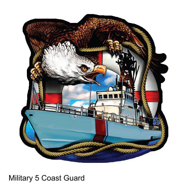 LARGE-SIZED CAR DECALS – U.S. MILITARY – 6 CHOICES