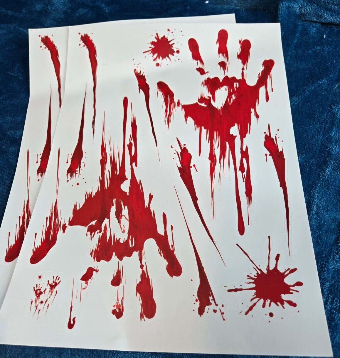 Halloween stickers Bloody Footprints Floor Clings Bloody party Decorations