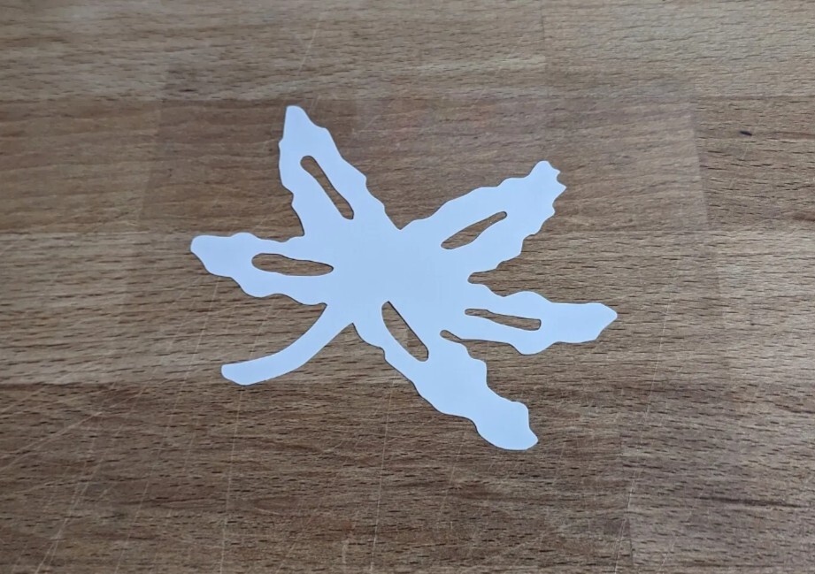 Ohio State Buckeye Leaf vinyl decal