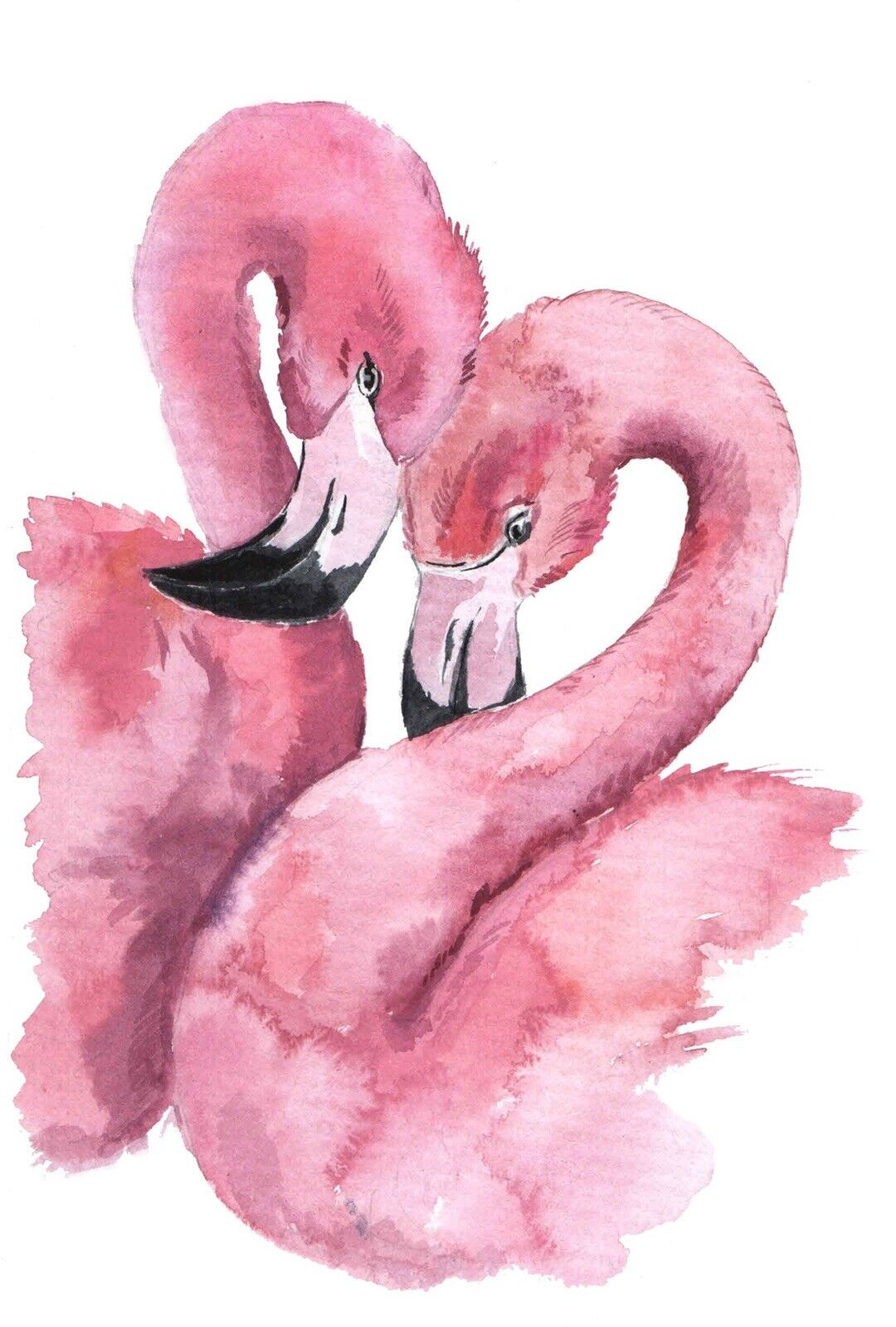 Flamingo Couple Love Sticker Decal