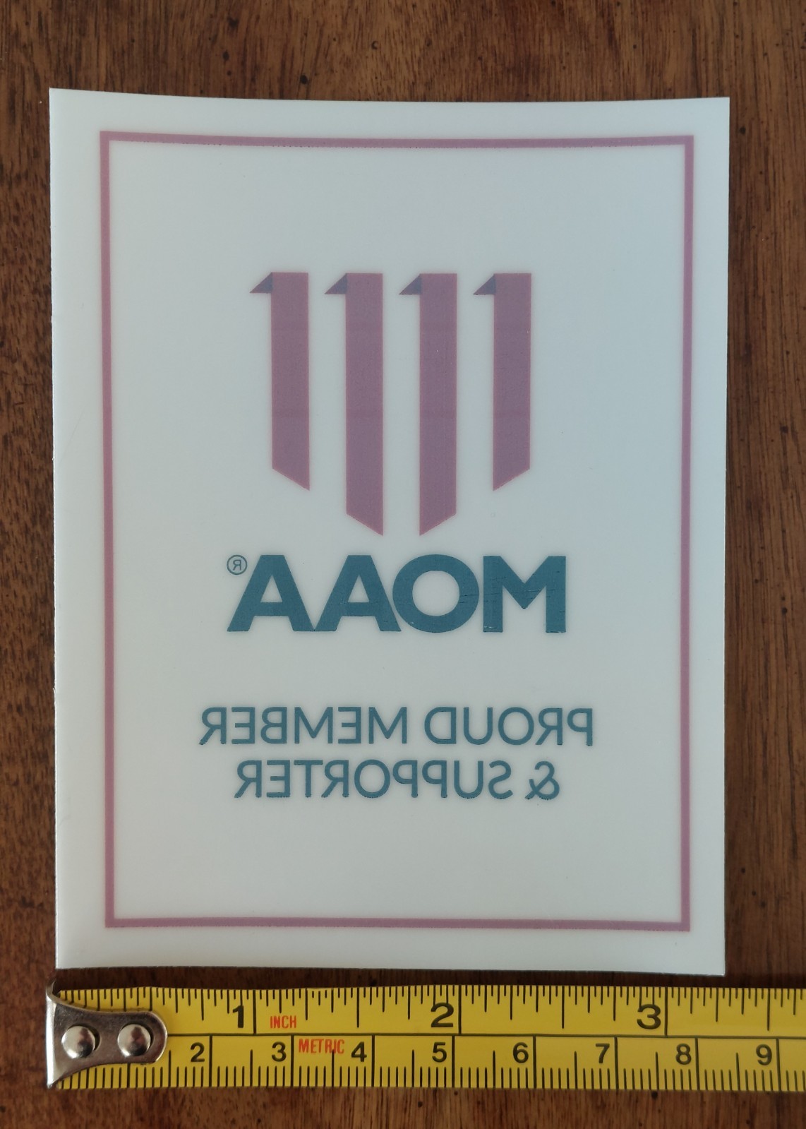 MOAA Reverse-Cut Inside Window Vinyl Decal + 3 Temporary Tattoos Patriotic