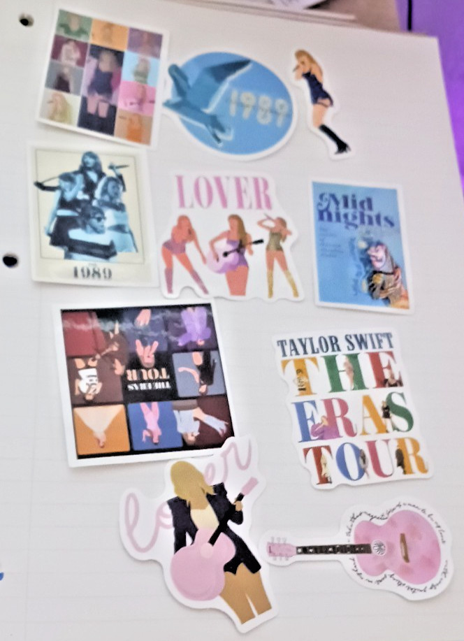Taylor Swift Stickers 10 pcs. Party Favors , Water Bottle, Decor, Music FAN #2