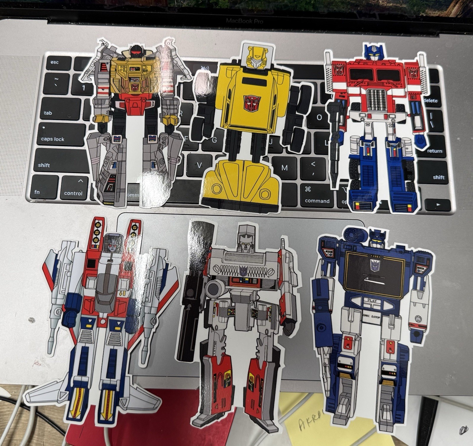 Transformers Robot Vinyl Stickers Set Optimus Prime Bumblebee Megatron