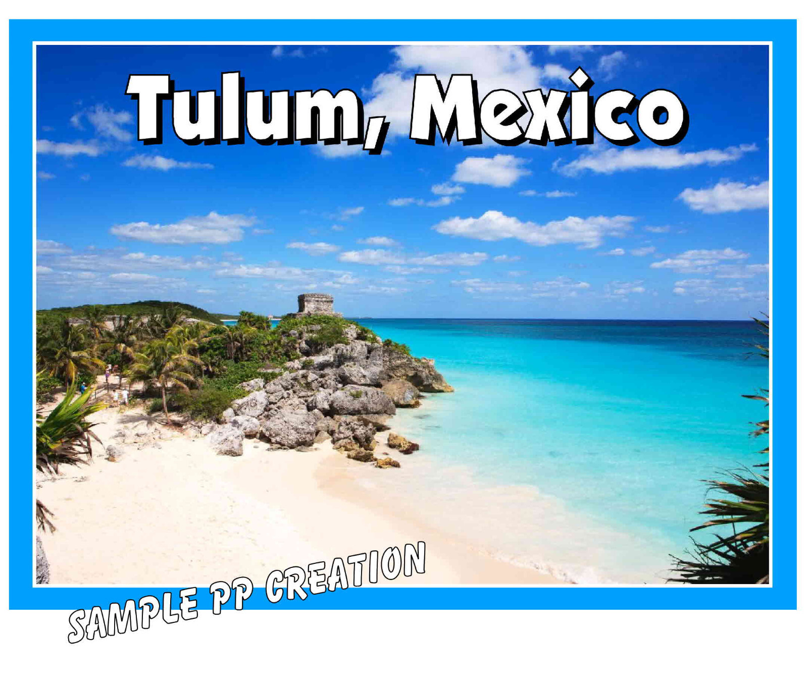 TULUM, MEXICO PHOTO FRIDGE MAGNET 4 X 3 inches TRAVEL
