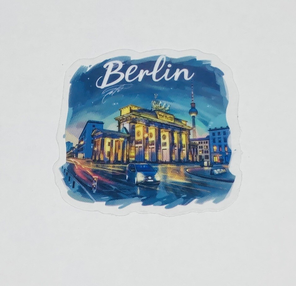 Berlin Germany Transparent Sticker Travel City Art Decal Vinyl Souvenir Tc6