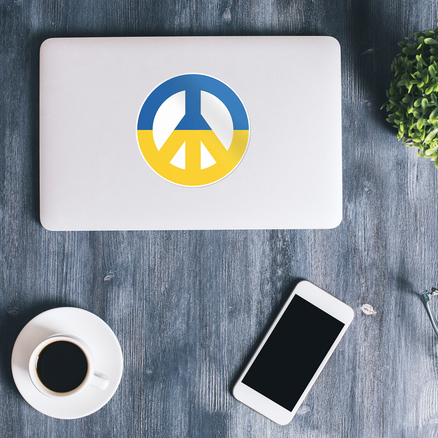 Freedom Ukraine Flag Peace Car Bumper Vinyl Sticker Decal