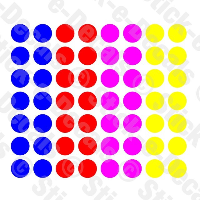 Dots Polka Spot Circle Round Vinyl Decal Window Art Laptop Minimalist Seal Label