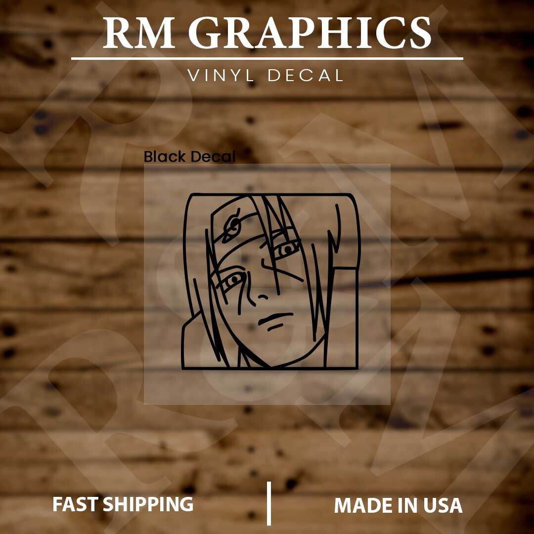 Naruto| Itachi Uchiha |Anime |Art |Vinyl Sticker |Decal for Window|Laptop|Car 2