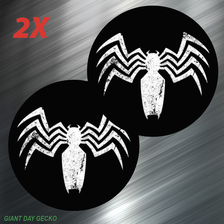(2) Venom Spiderman Superhero Villain car Laptop Wall Sticker Decal USA