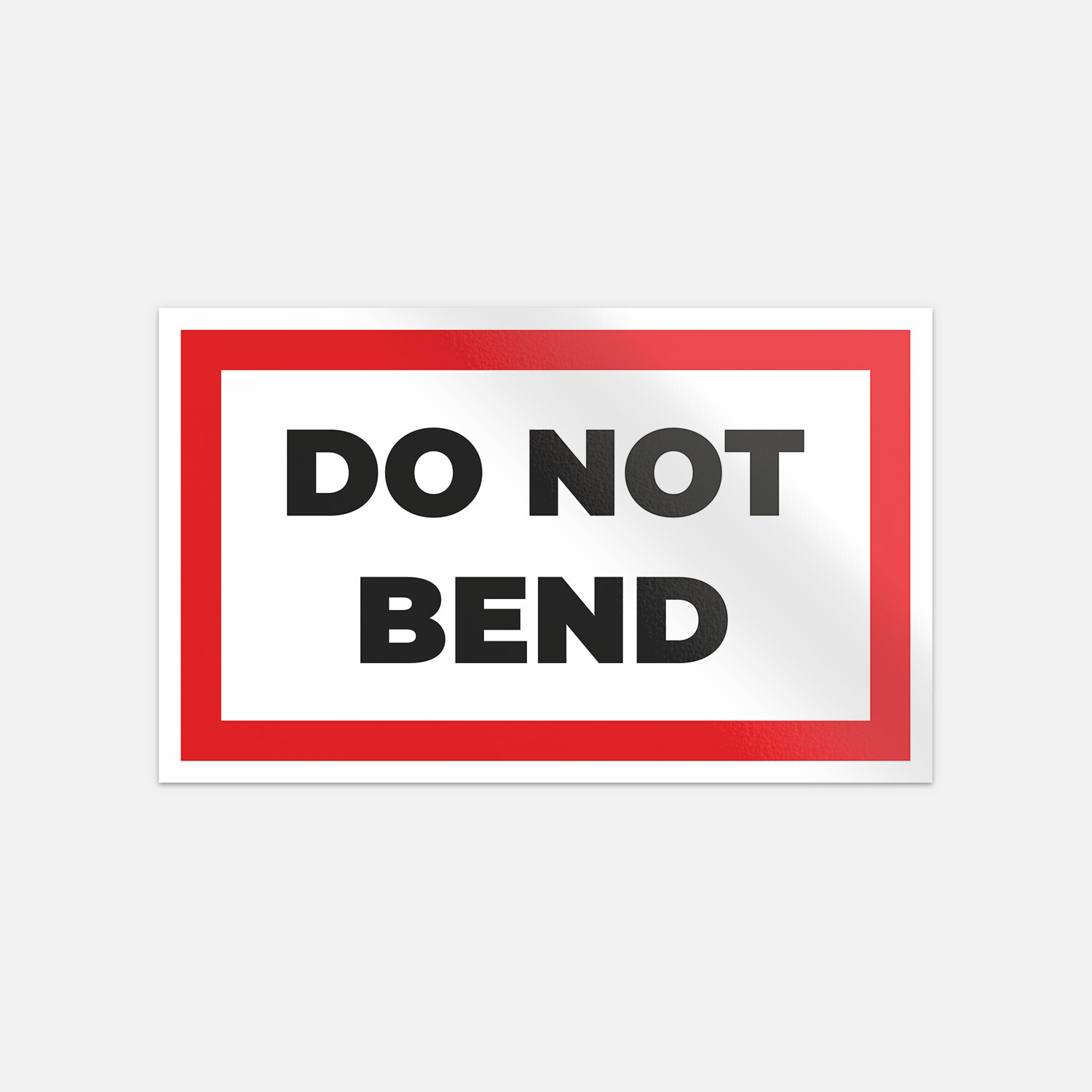 Do Not Bend Car Bumper Vinyl Sticker Decal
