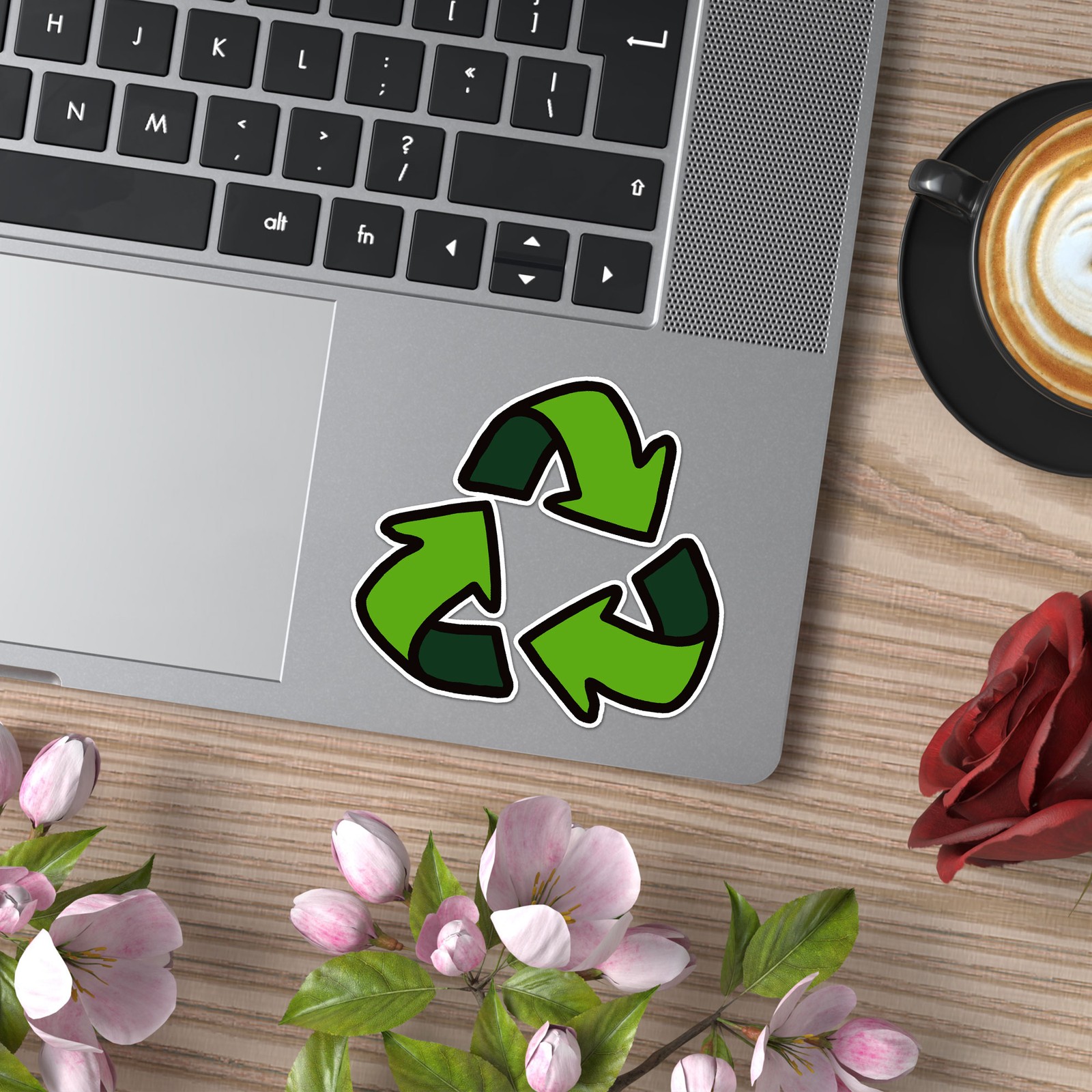 Recycle Symbol – Vinyl Decal Sticker – Car Window Laptop – ebn7643