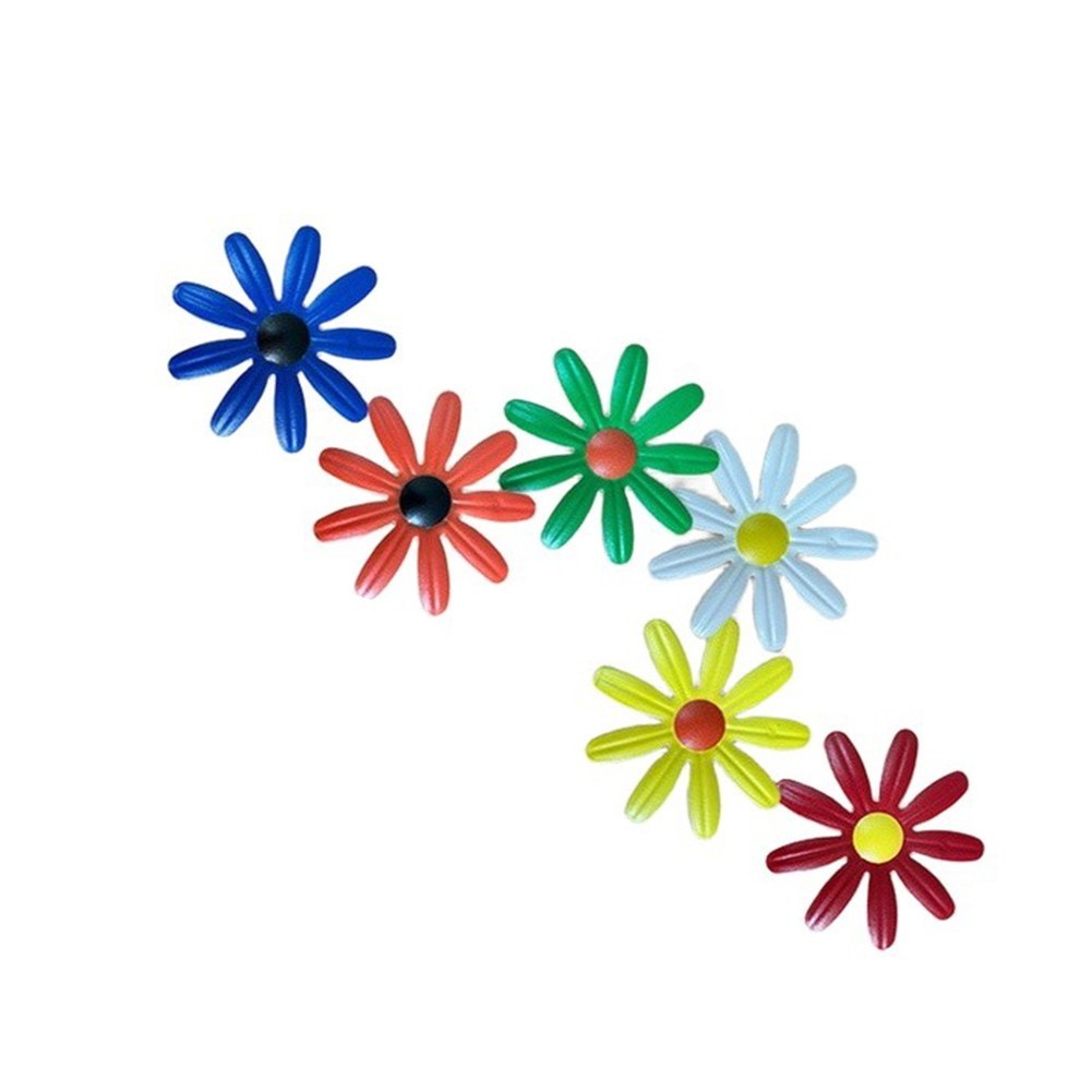 6pcs Iron Flower Wall Art Set Sturdy Metal for Garden Living Room Decoration