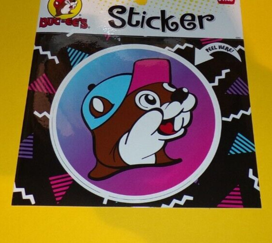 Buc-ee's Beaver Classic 4" Round Colorful LARGE Sticker
