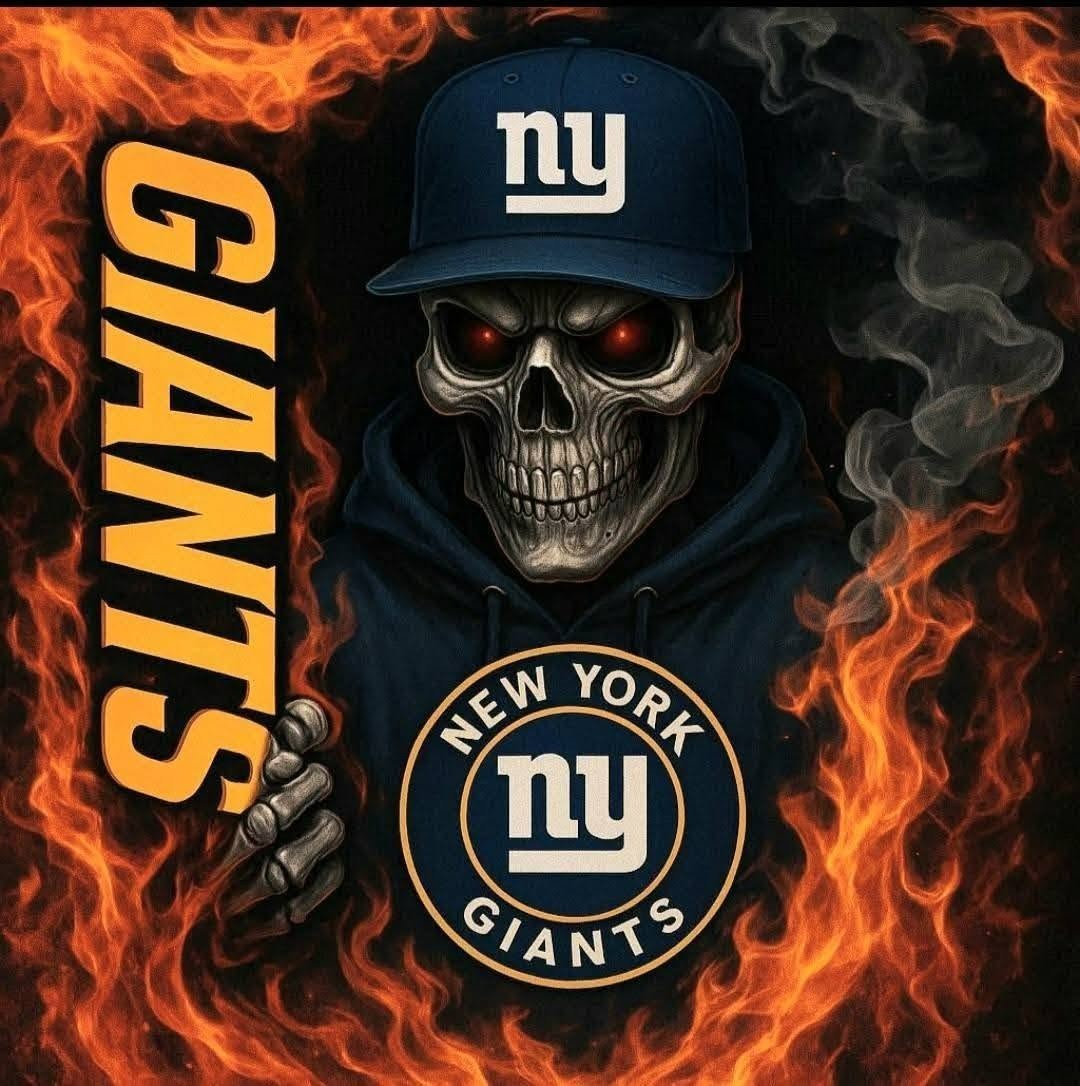 Giants Skull Fan Sticker Decal Laptop Wall Mirror Cup Tumblr Locker Bin