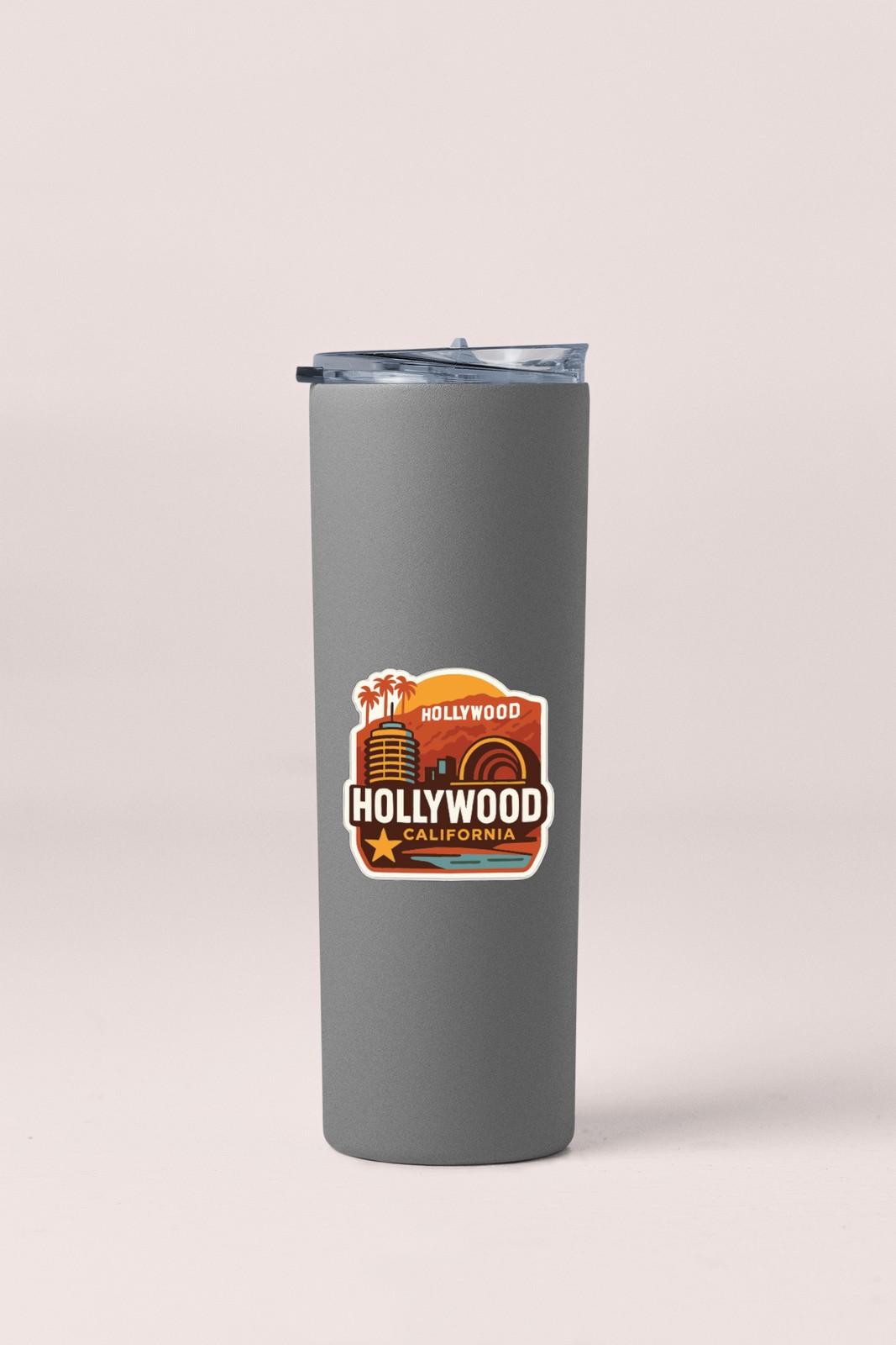 Hollywood California Sticker Decal Vinyl Die-Cut City Skyline Landmark Design