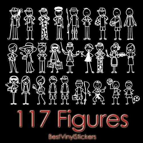 FAMILY CUSTOM STICKER CAR WINDOW MOM DAD TEENS KIDS BABY VINYL DECAL (FS-02)
