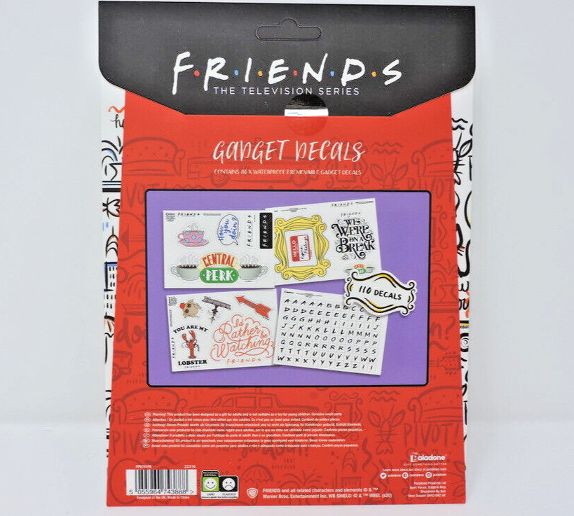 Friends The Television Series 110 Waterproof Removable Gadget Decals Personalize