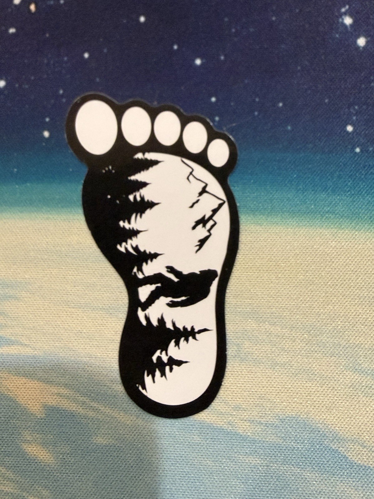Outdoors Hiking Camping Adventure Nature Mountain Forest Trail Sticker Decal