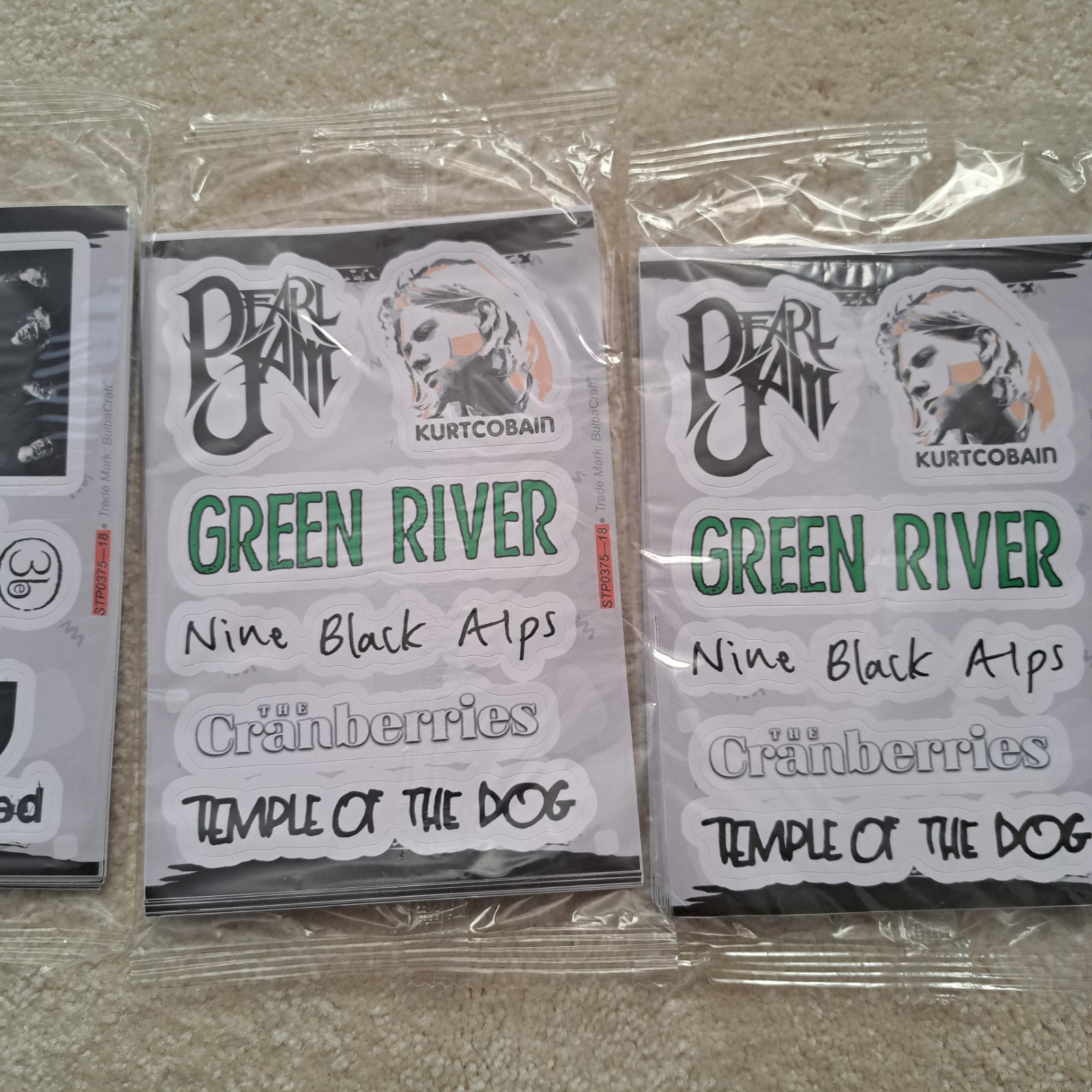 Bulbacraft 3 packs Grunge Stickers, 90'S Grunge Music, Rock Stickers, Rock Band