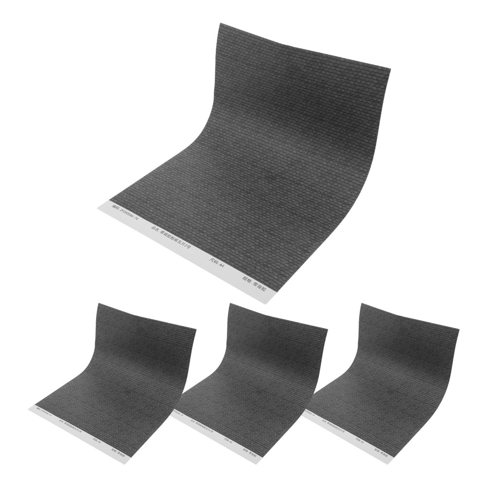 4 Sheets Dollhouse Miniature Roofing Decal – Peel And Stick Roof Tile Sheets