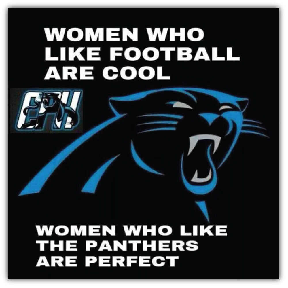 Carolina Panthers Football Logo NFL Sport Car Bumper Sticker Decal "SIZES"